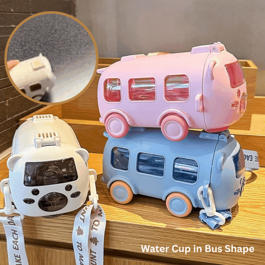 Norvo | Beste gaver til barn - Bærbar vannkop i bussform med stropp