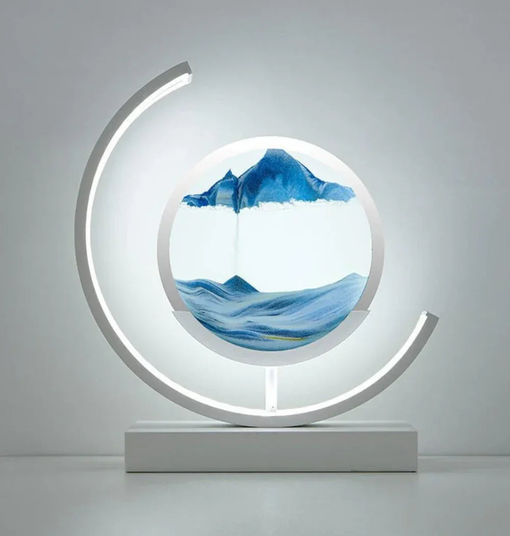 Norvo | Balansesand Kunstlampe | Beste Lava Lampene-inspirerte Romlampe, Kul LED Nattlys for Avslappende Soverom & Stue Dekor