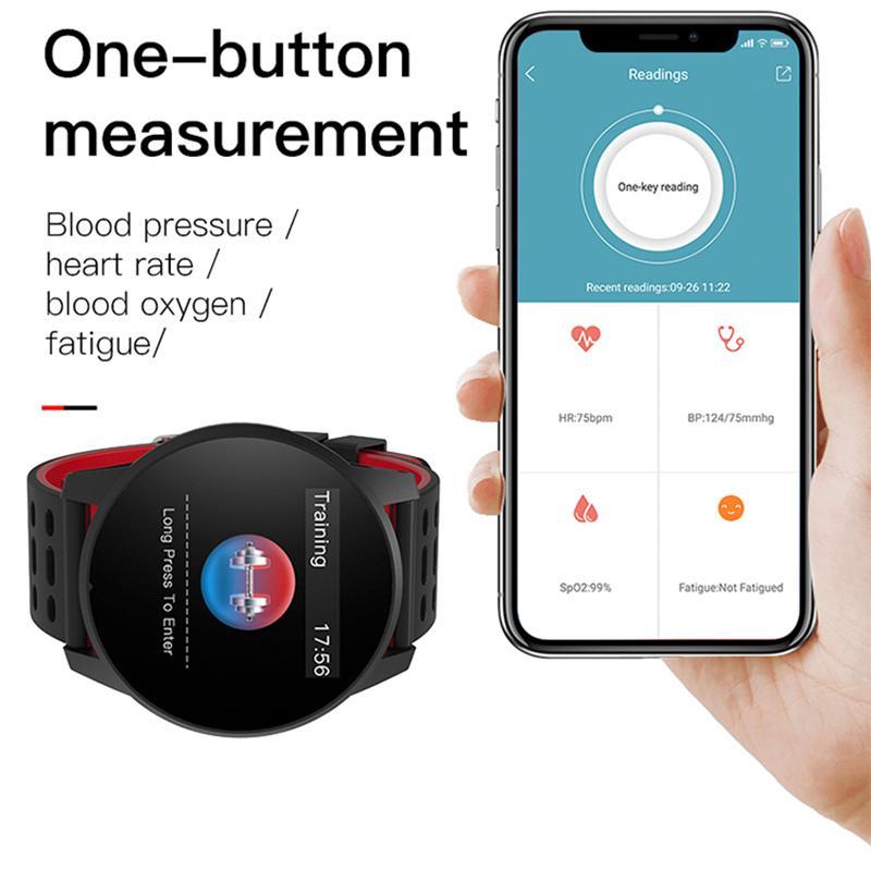 Norvo | Smartklokke Sport Menn Kvinner Puls Måler Blodtrykk Fitness Tracker Smartklokke GPS Sporelogio inteligente