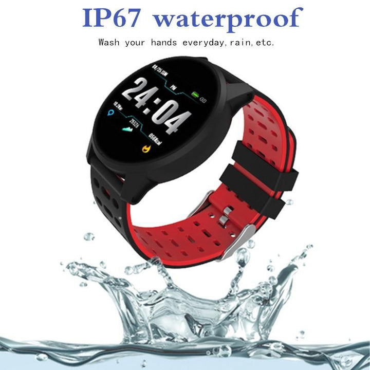 Norvo | Smartklokke Sport Menn Kvinner Puls Måler Blodtrykk Fitness Tracker Smartklokke GPS Sporelogio inteligente