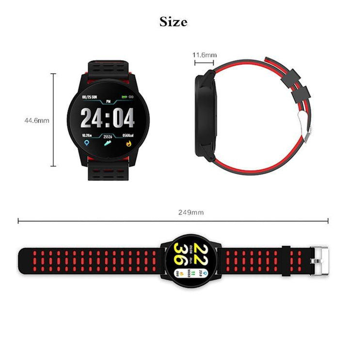 Norvo | Smartklokke Sport Menn Kvinner Puls Måler Blodtrykk Fitness Tracker Smartklokke GPS Sporelogio inteligente