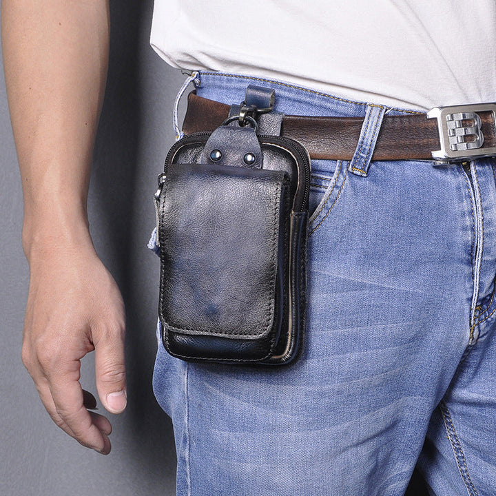 Norvo | Elegant lærbelte-pouch for menn