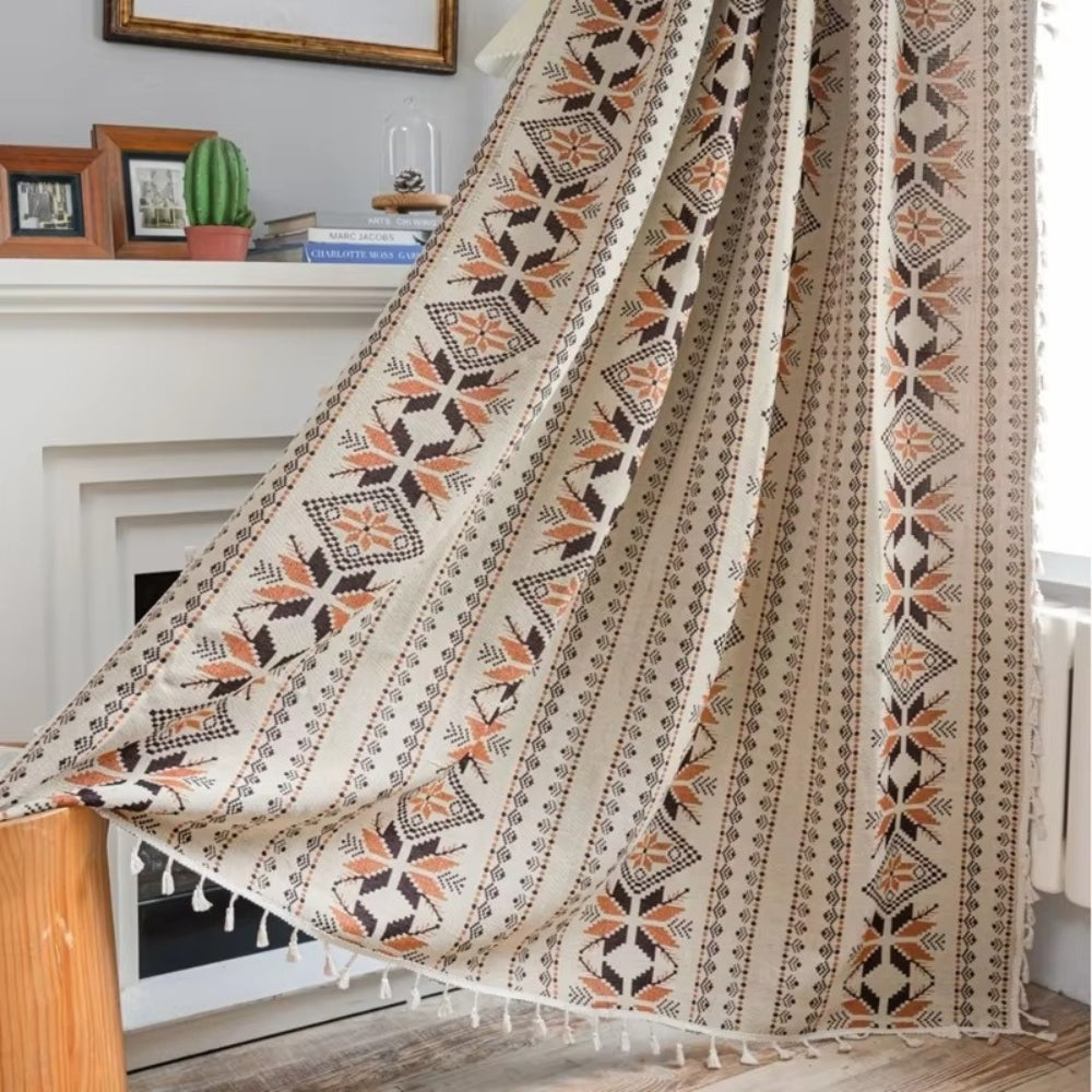 Norvo | Bohemsk Geometrisk Semi-Mørkleggingsgardin