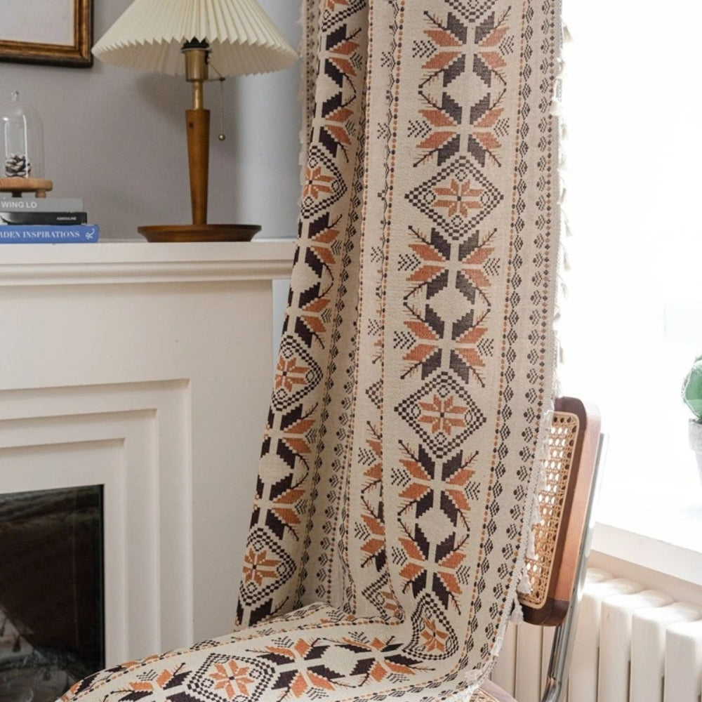 Norvo | Bohemsk Geometrisk Semi-Mørkleggingsgardin