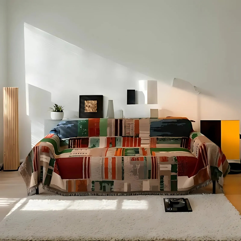 Norvo | Bohemsk Rustikk Geometrisk Sofa Deksel