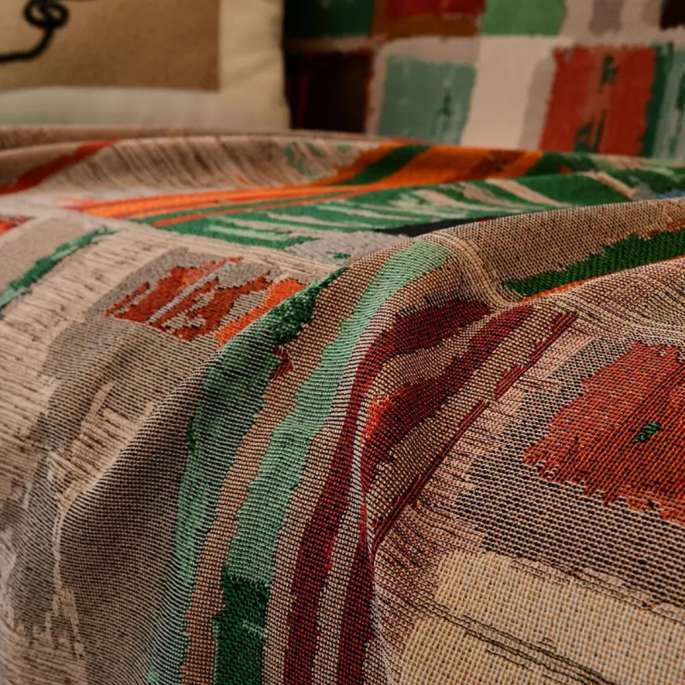 Norvo | Bohemsk Rustikk Geometrisk Sofa Deksel