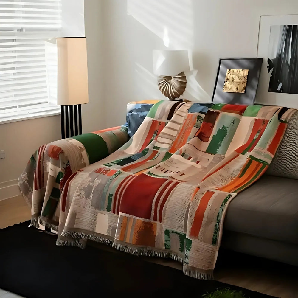 Norvo | Bohemsk Rustikk Geometrisk Sofa Deksel