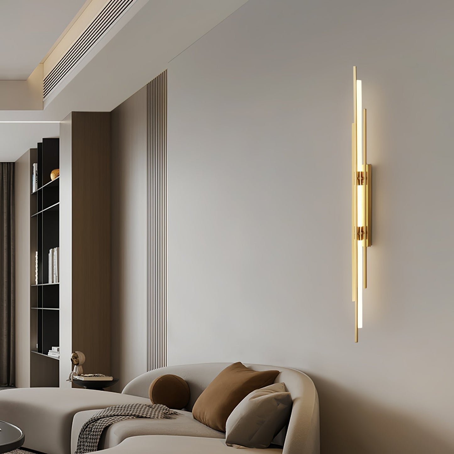 Norvo | LuxeAura – Opulent Gold Vegglampe for Elegante Rom
