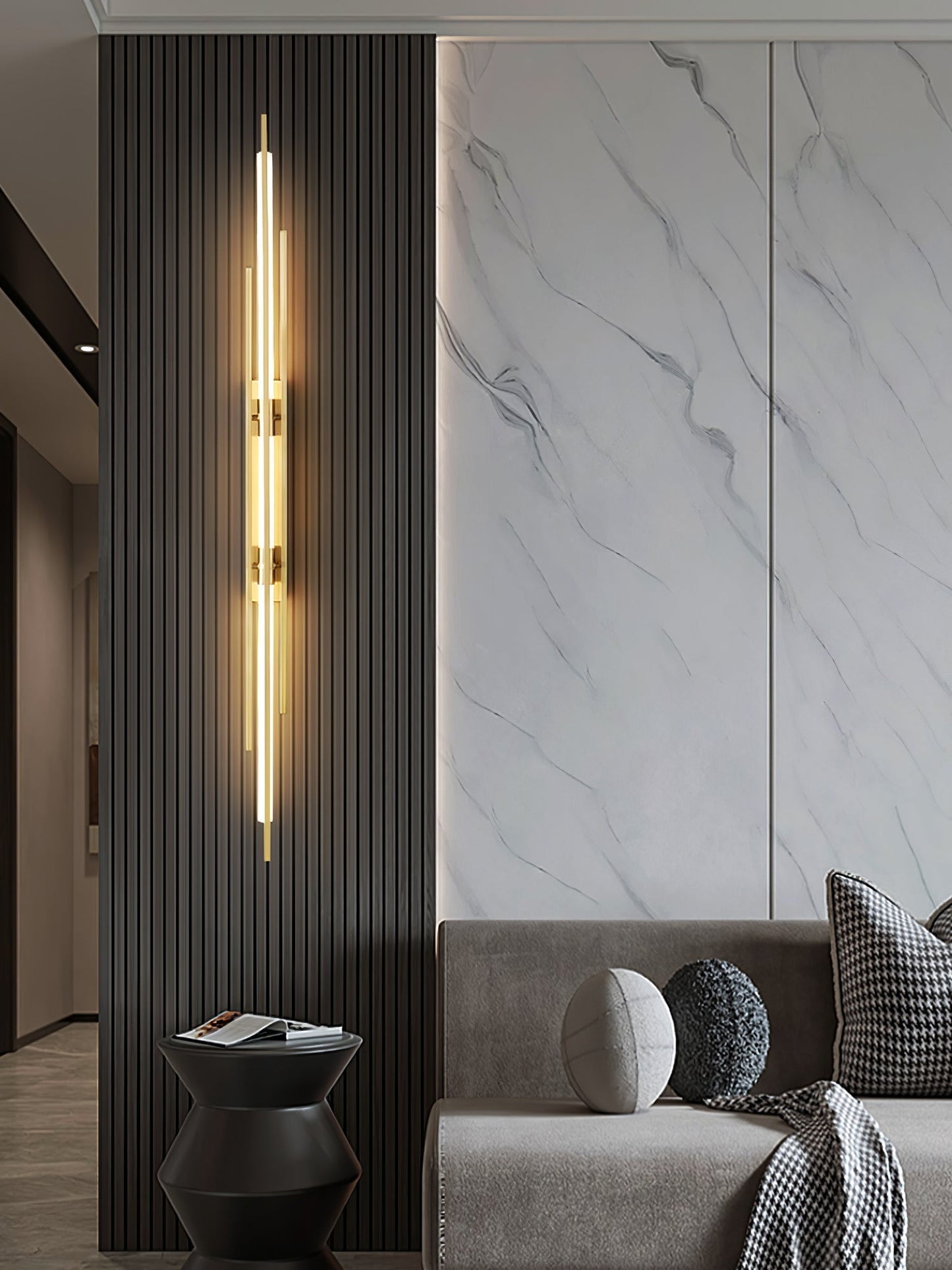 Norvo | LuxeAura – Opulent Gold Vegglampe for Elegante Rom