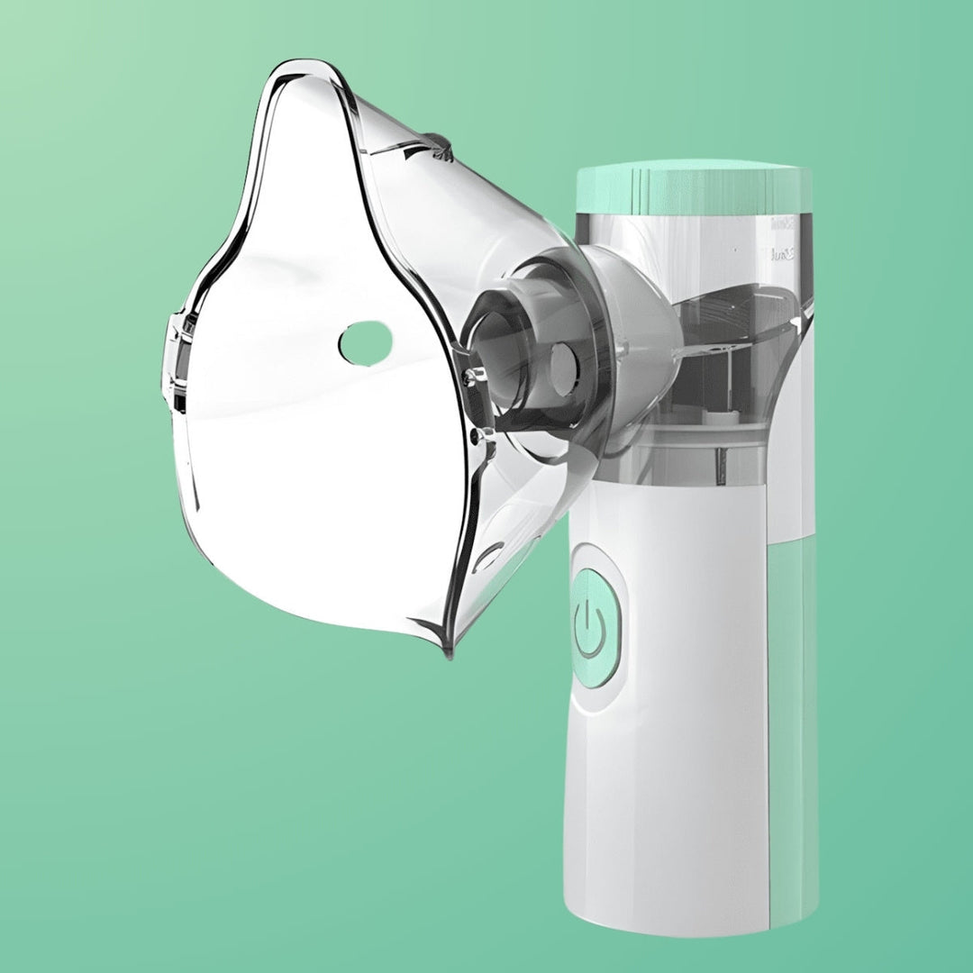 Norvo | Bærbar Nebulisator for Astma Lindring | Kompakt Håndholdt Inhalator for Hjem- og Reisebruk