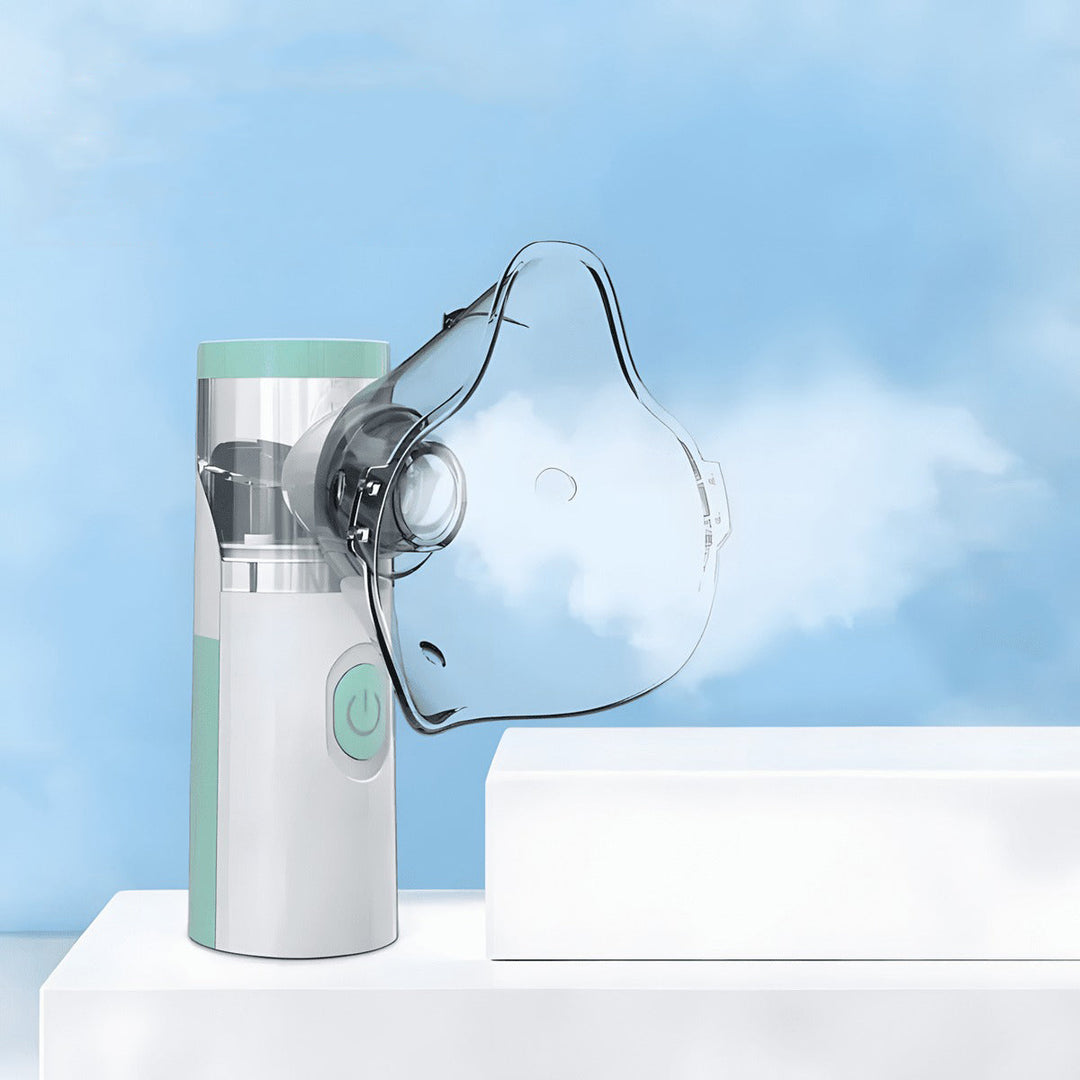 Norvo | Bærbar Nebulisator for Astma Lindring | Kompakt Håndholdt Inhalator for Hjem- og Reisebruk