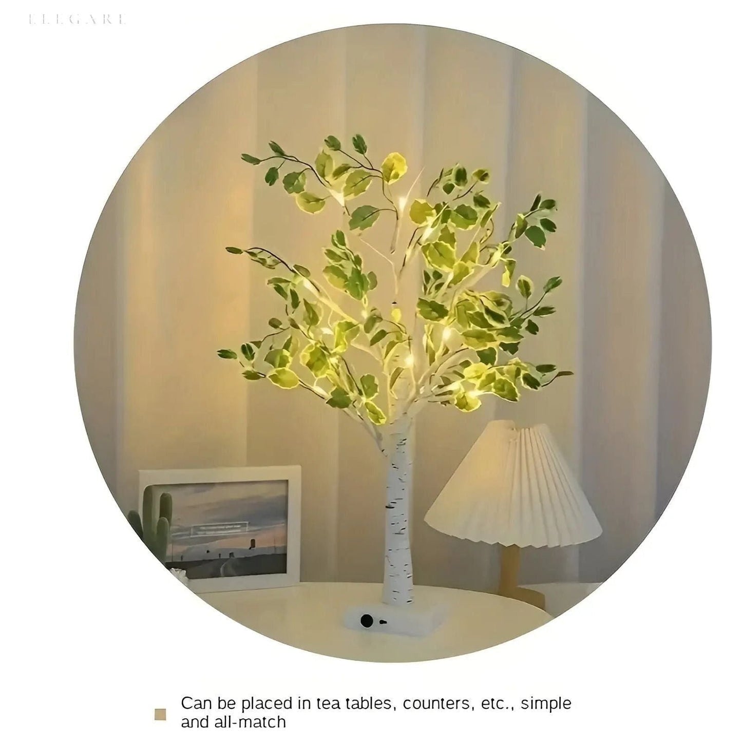 Norvo | BrightTree LED Lampe – Belyst Tre Lys for Hjemdekorasjon og Ambient Belysning