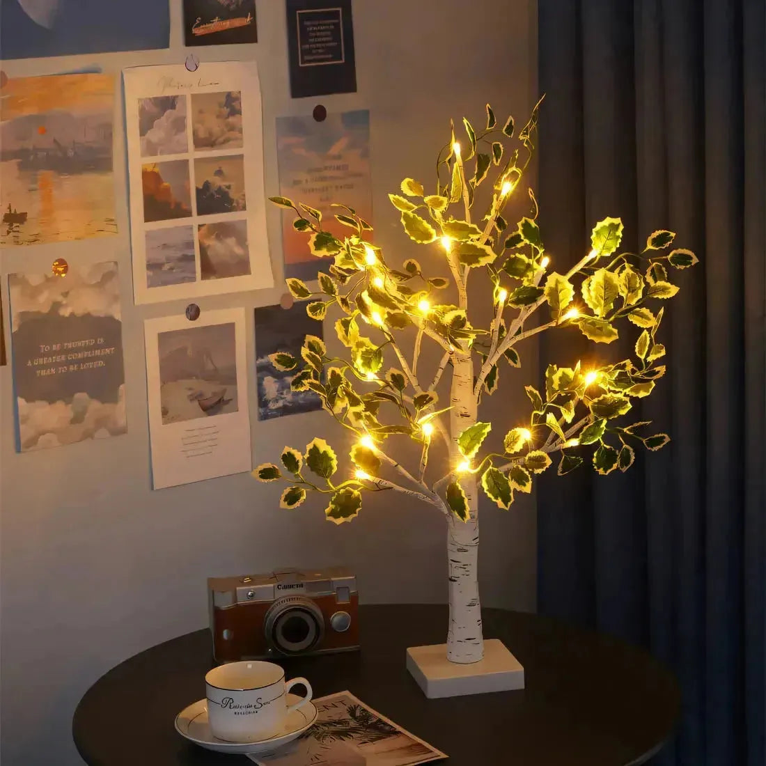 Norvo | BrightTree LED Lampe – Belyst Tre Lys for Hjemdekorasjon og Ambient Belysning