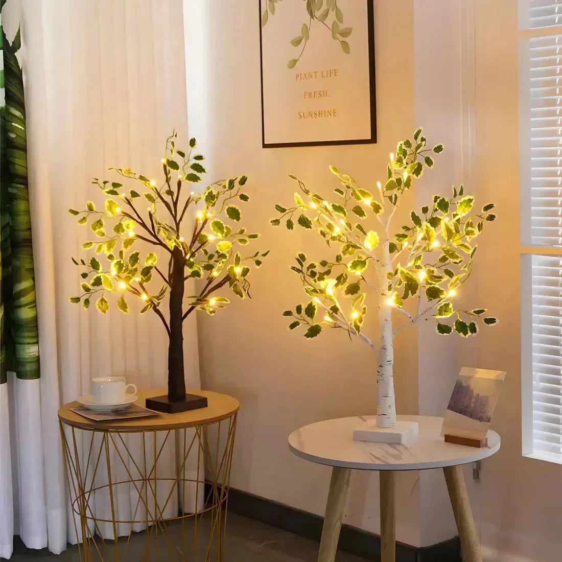 Norvo | BrightTree LED Lampe – Belyst Tre Lys for Hjemdekorasjon og Ambient Belysning