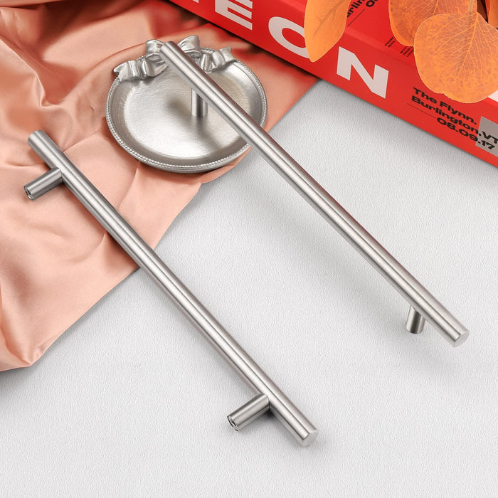 Norvo | Børstet Nikkel Modern Rustfritt Stål Skuffehardware T-Bar Håndtak