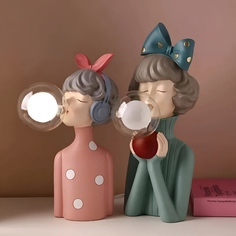 Norvo | BubbleFairies Bordlampe – Enchanting Quartet Tegneserie Jente Figur Lys