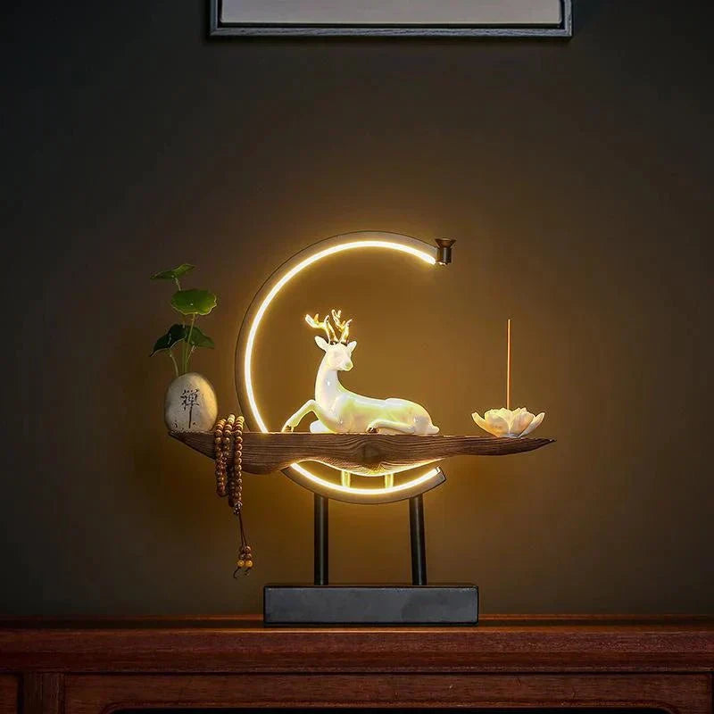 Norvo | White Deer Røkelsespinne Lampe - SereneStag