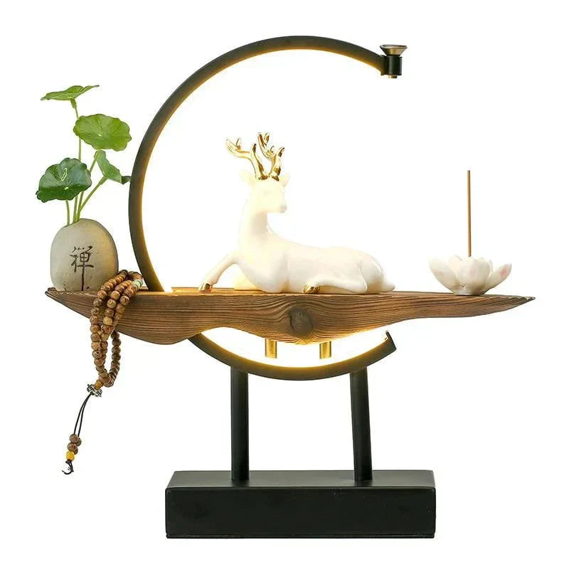 Norvo | White Deer Røkelsespinne Lampe - SereneStag