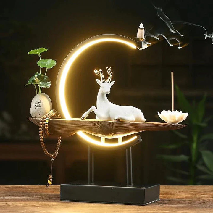 Norvo | White Deer Røkelsespinne Lampe - SereneStag