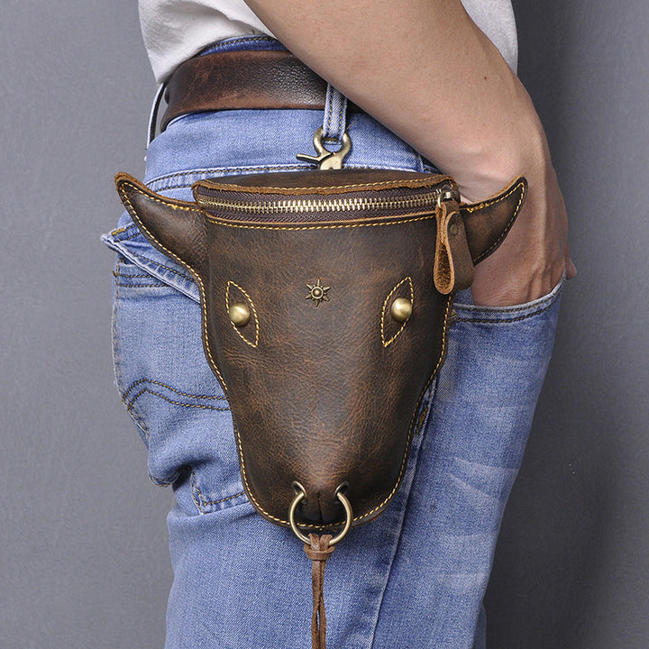 Norvo | Elegant lærbelte-pouch for menn