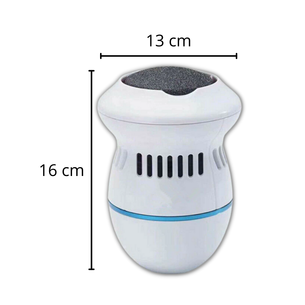Elektrisk hudfjerner for hard hud