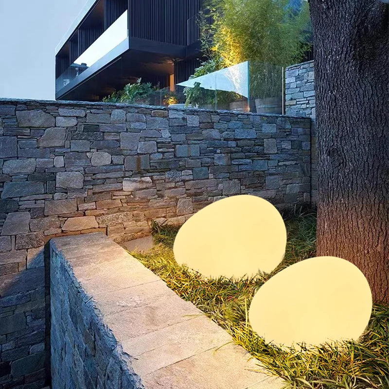 Norvo | Cobblestone LED Hage Lys Fixture - Sol Drevet Utendørs Belysning for Stier & Landskap