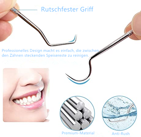 Norvo | Tannålsett laget av rustfritt stål (7 stk)