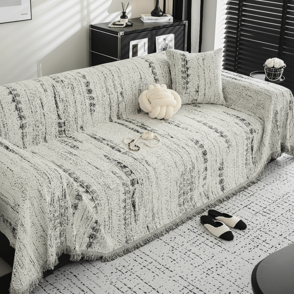 Norvo | Elegant chenille sofa trekk med enkel vedlikehold