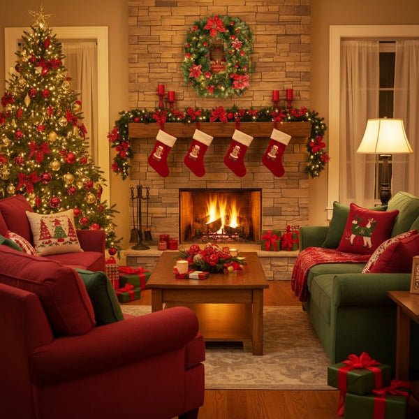 Norvo | Belyst juletrelenke laget av rattan med varmt hvite LED-lamper, 2,7 m