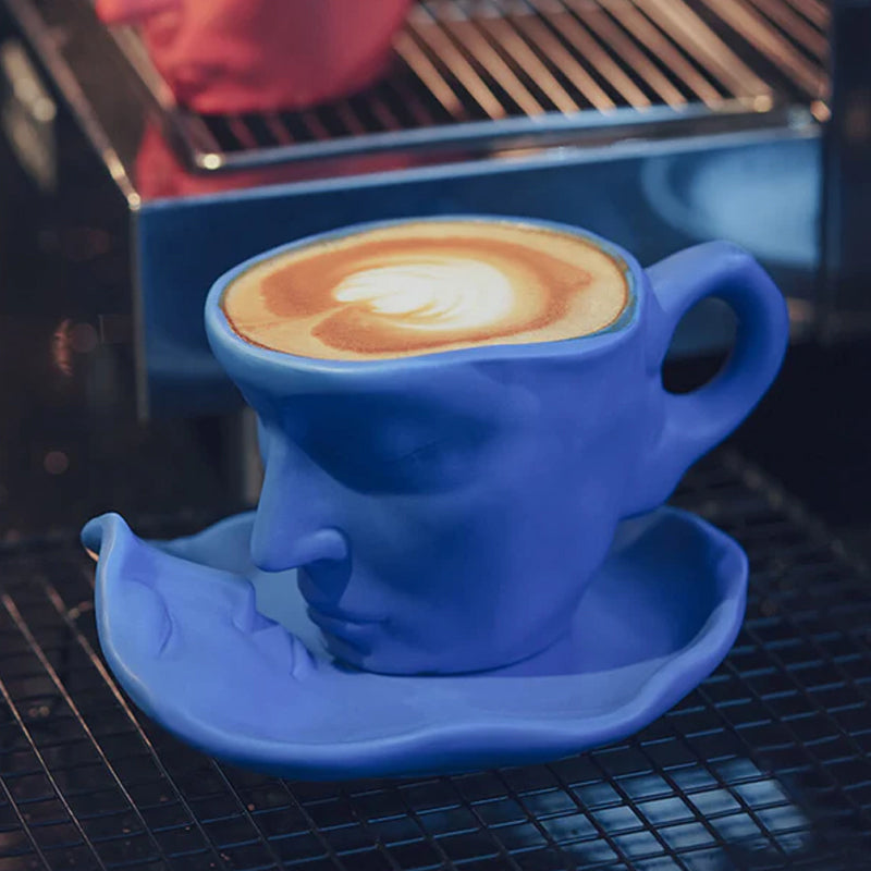 Norvo | Kyssnades Face keramisk kaffekopp
