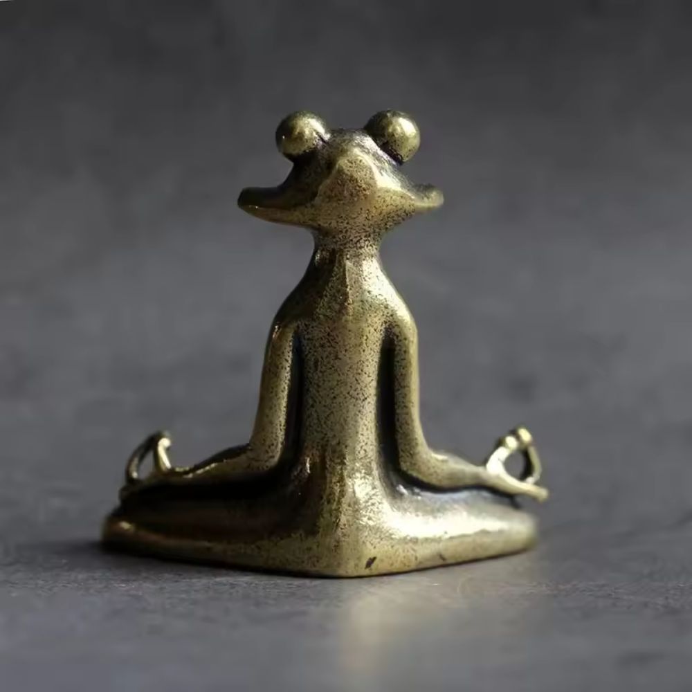 Norvo | Calm Lotus Frog Miniatyrfigurine