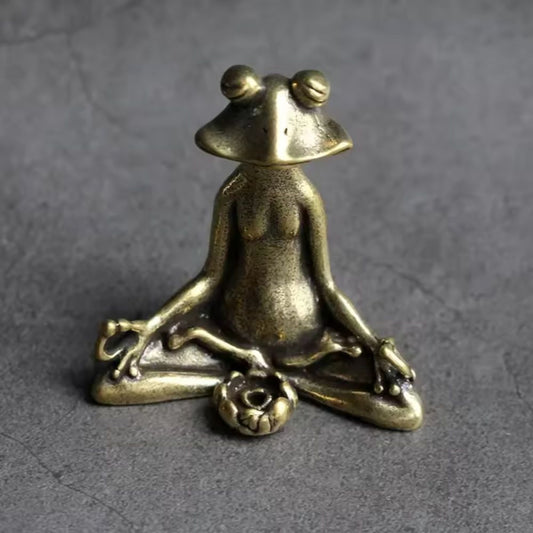 Norvo | Calm Lotus Frog Miniatyrfigurine