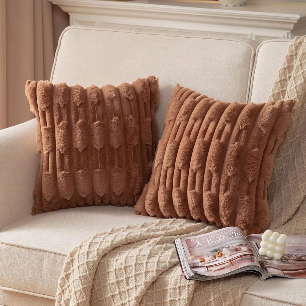 Norvo | Calm Weave Plush Cushion Cover