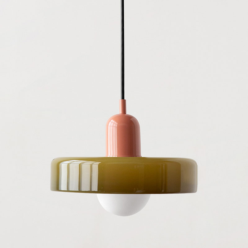 Norvo | Scandi Bauhaus Pendellampe – Stilig oransje taklampe for moderne rom