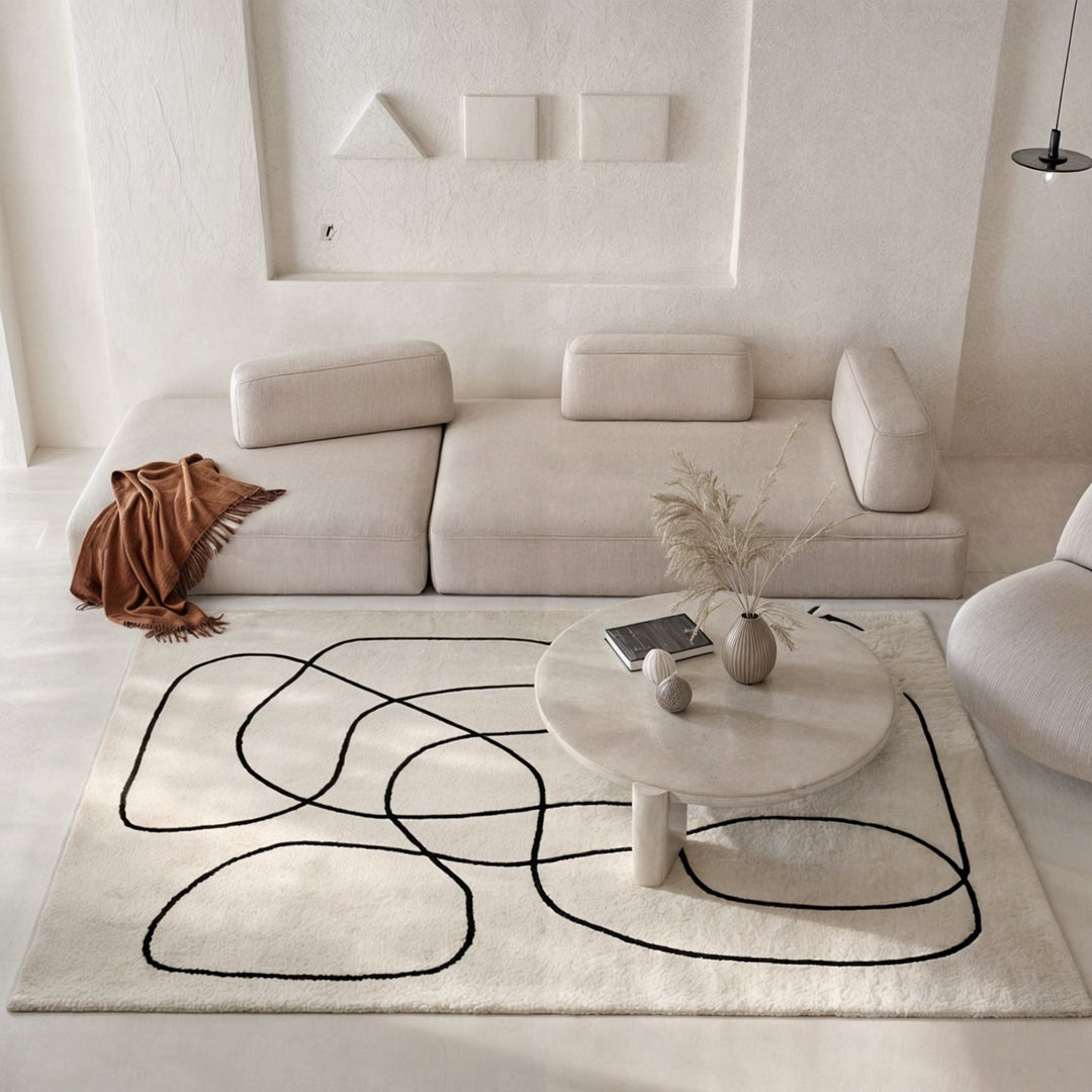 Abstract Veve – Luksuriøs Ull Område teppe med Design Norvo