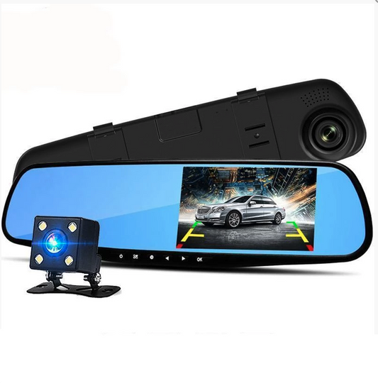 Norvo | Dual Lens DashCam Kjøretøy Front- og Bak Bilkamera HD 1080P Videoopptaker