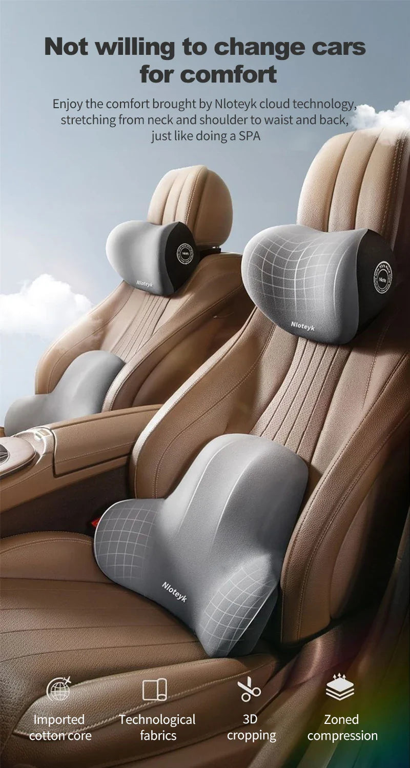 Norvo | Bil Lendestøtte Ryggpute og Nakkepute
