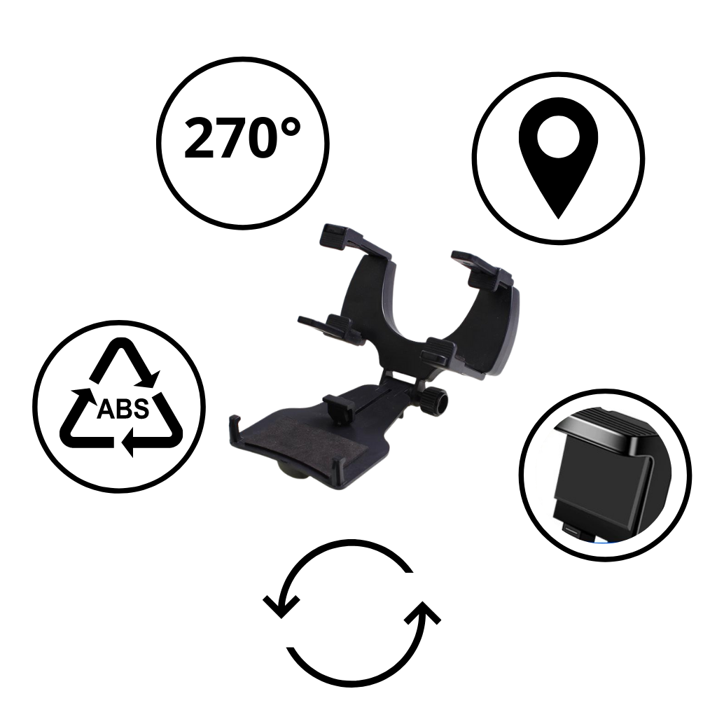 Telefonholder for ryggespeil