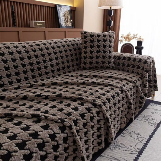 Norvo | Cavalli Houndstooth Plush Sofa Cover