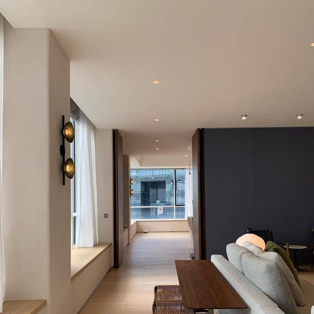 Norvo | Rund Glass Vegglampe i Skandinavisk Design