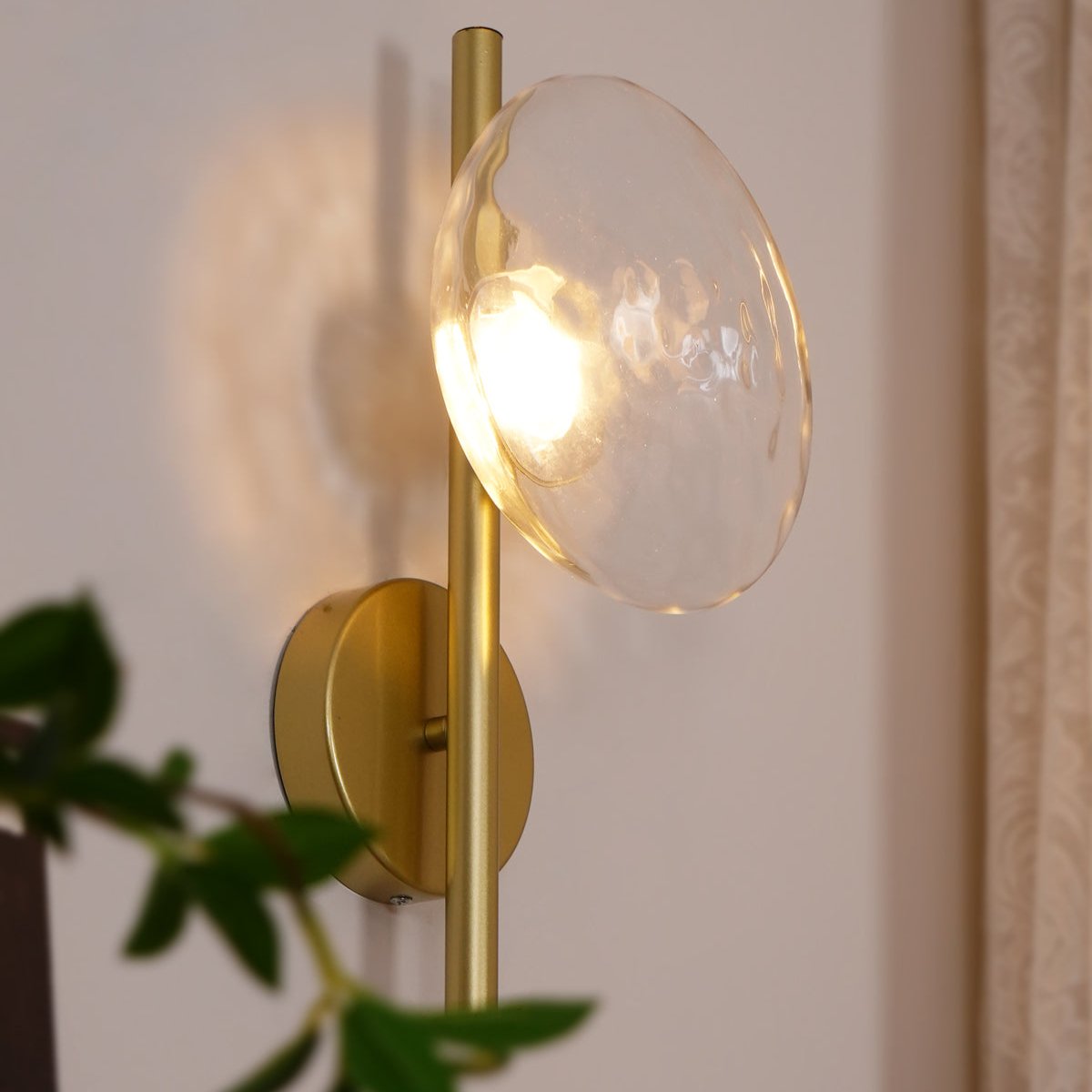 Norvo | Rund Glass Vegglampe i Skandinavisk Design
