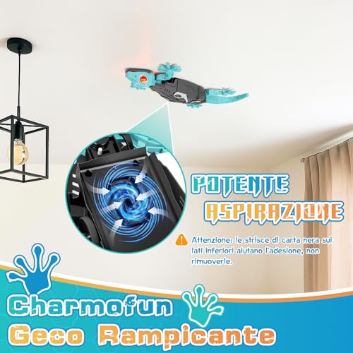 Norvo | GecoFun Fjernkontrolløgle | Interaktiv øgle med lyse LED-øyne og realistiske bevegelser for barn fra 3 år og oppover