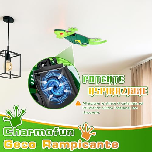 Norvo | GecoFun Fjernkontrolløgle | Interaktiv øgle med lyse LED-øyne og realistiske bevegelser for barn fra 3 år og oppover