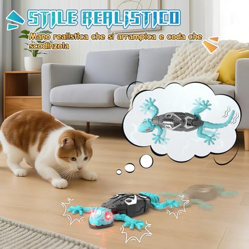 Norvo | GecoFun Fjernkontrolløgle | Interaktiv øgle med lyse LED-øyne og realistiske bevegelser for barn fra 3 år og oppover