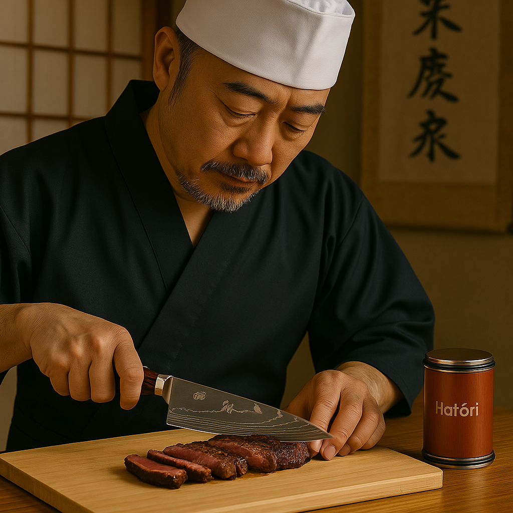 Norvo | Damascus Steel Kokkekniv | 20 cm Blad, Ergonomisk Harpikshåndtak & Ideell for Hjemmekoking