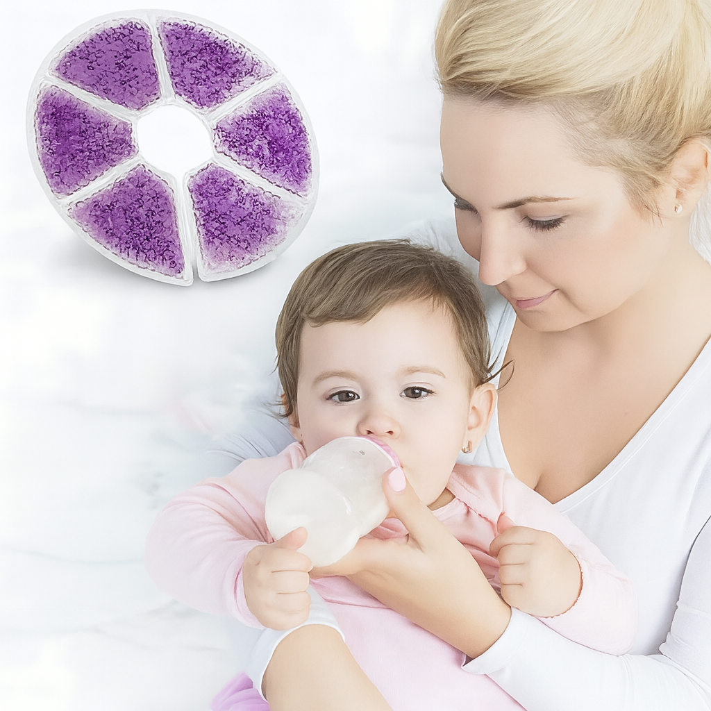 Engorgement Relief – Hot & Cold Contoured Gel Design – Comfort & Pain Relief for Nursing Mums Norvo