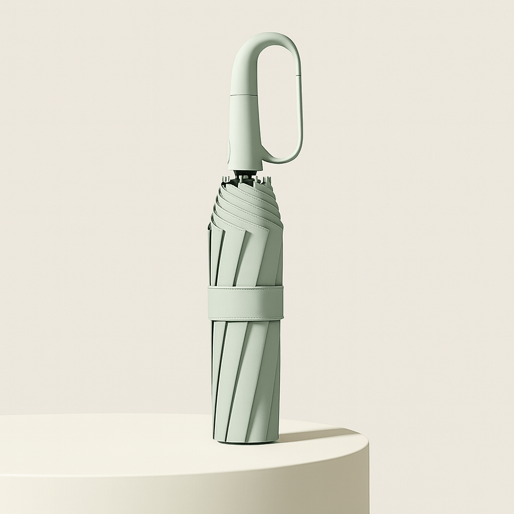 Norvo | Automatisk Kompakt Paraply, Bygget for Sterk Vind