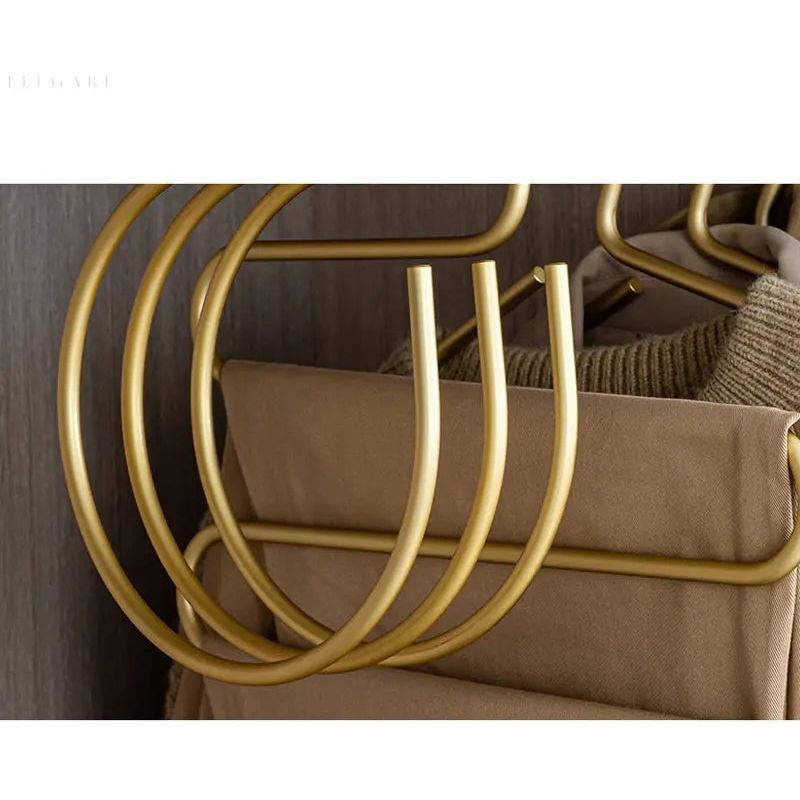 Norvo | S-formet kleshenger - Elegant og plassbesparende metall garderobe kleshenger (Sett med 5)