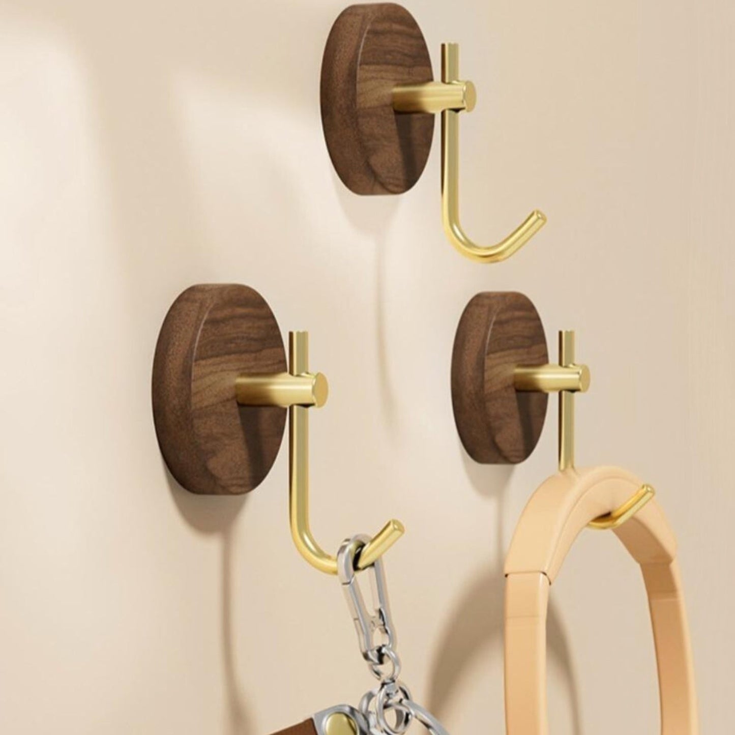 Norvo | Chic Rund Selvklebende Treveggkrok Del