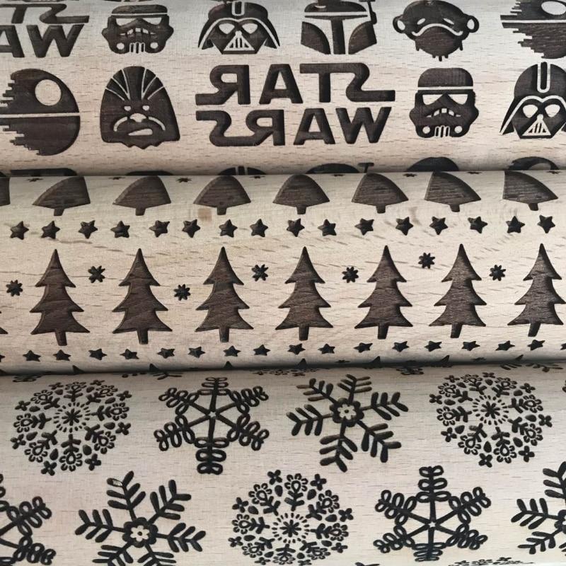 Norvo | No.1 juletre snitte kjevle gravert reinsdyr bakekjeks